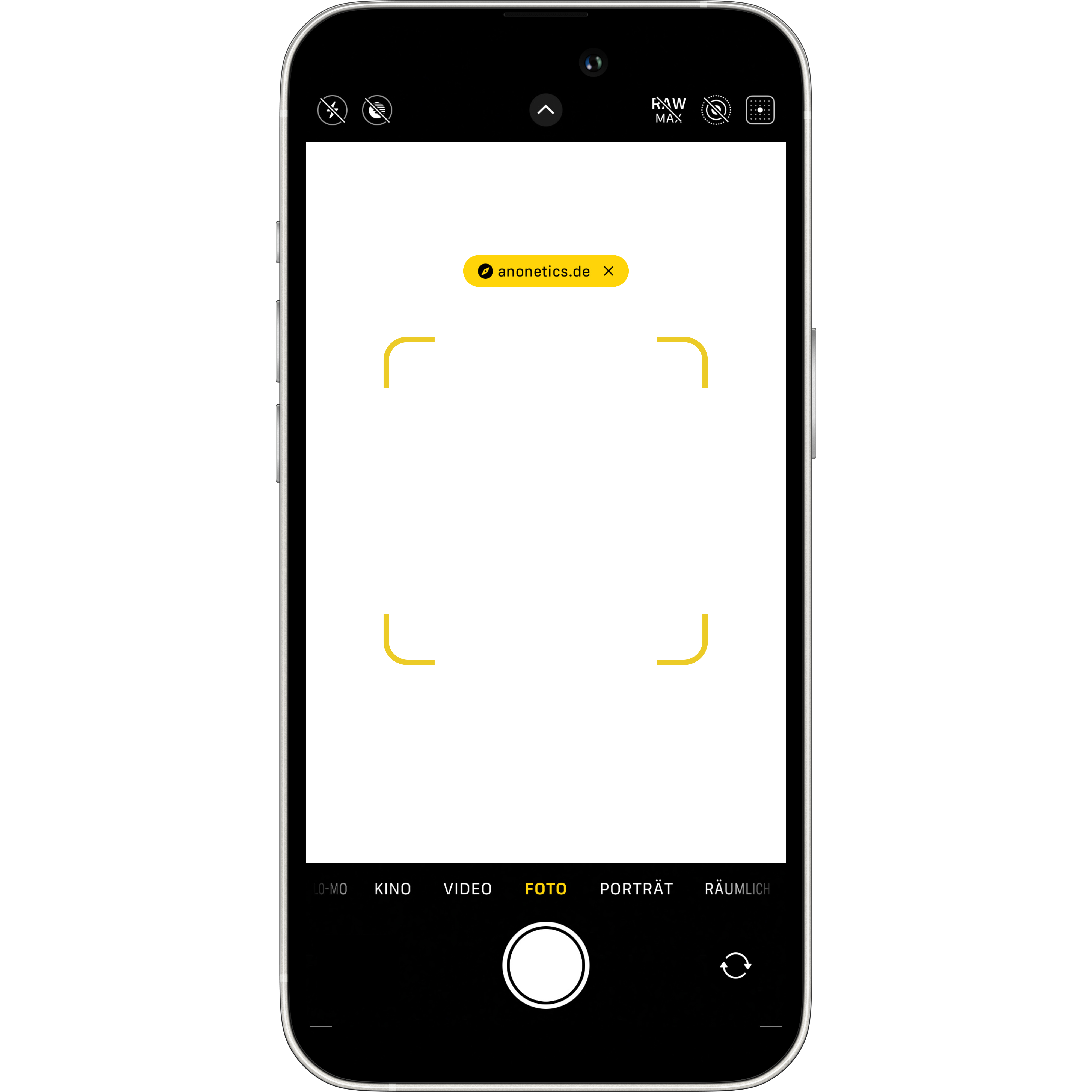 iPhone Kamera Screen